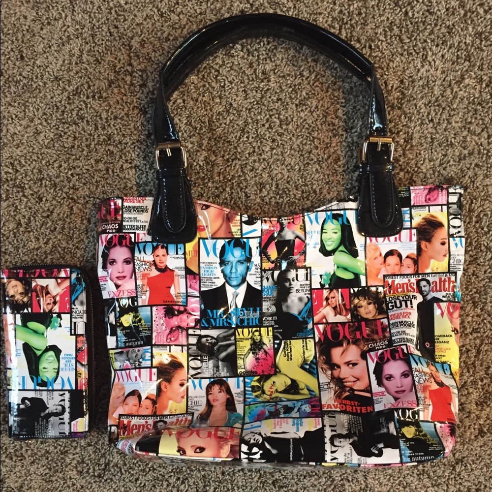 Vogue matching purse and wallet set